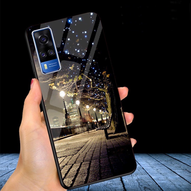 Ốp Lưng Kính 3D VIVO Y51 2020,Y53s ,Y72 5G Ốp lưng thế hệ mới cao cấp