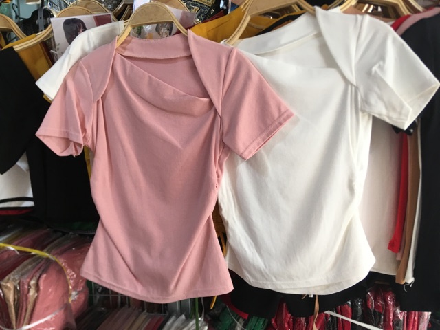 [Còn trắng] Áo kiểu bozip cổ V dúm eo | BigBuy360 - bigbuy360.vn