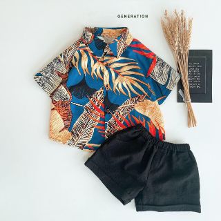 Set bộ bé trai hoa lá cành