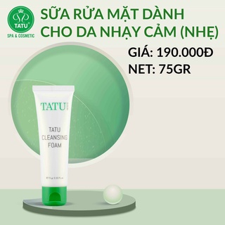 Sữa rửa mặt TATU 75gr trắng da, dưỡng ẩm và ngăn ngừa mụn cân bằng da