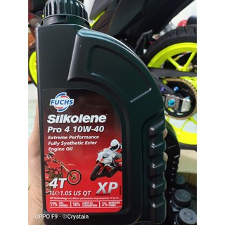 Nhớt  Fuchs Silkolene Pro 10W40 Full tổng hợp 100% Cao Cấp Xe Côn Tay + Xe Số  " Có Chiết Lẻ "