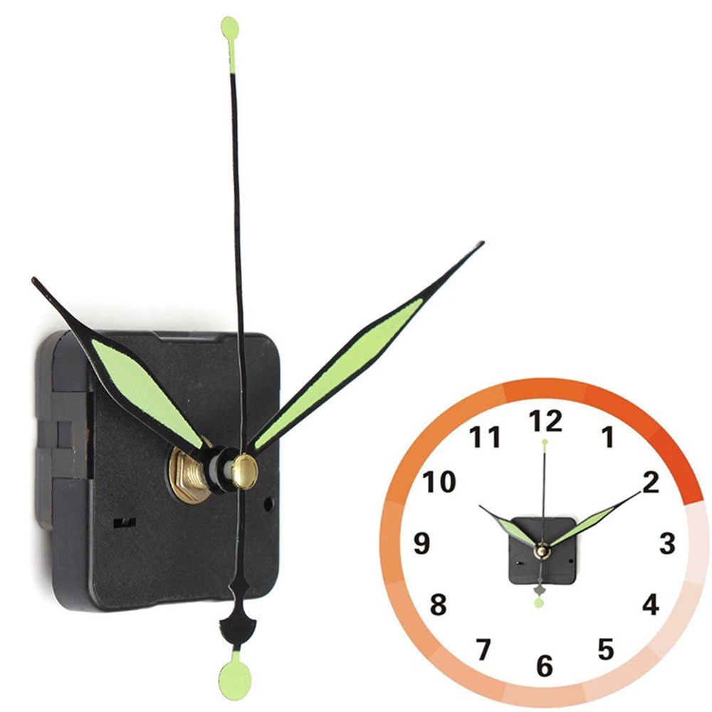 Bộ máy đồng hồ treo tường dạ quang gắn thủ công bền bỉ chuyên dụng