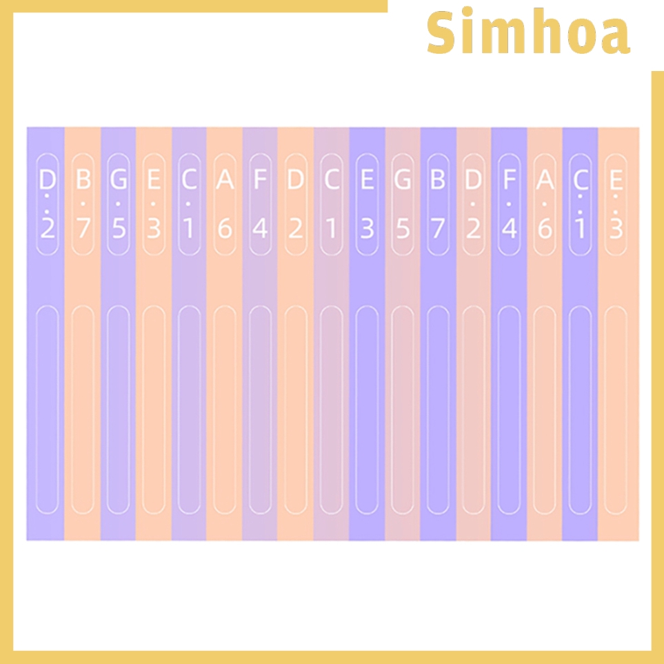 Bộ sticker dán nốt nhạc cho đàn Kalimba 17 phím