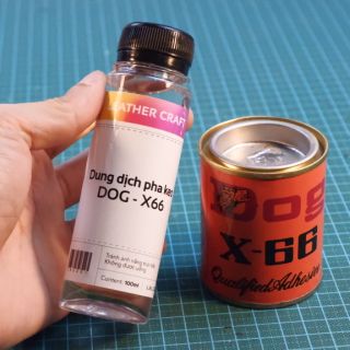 Combo Keo Chó X-66 và Dung Môi Pha Keo