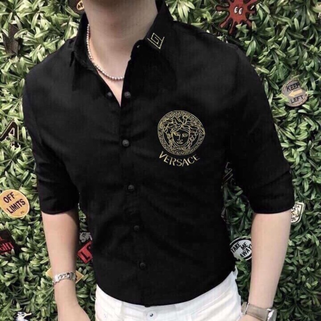 Áo sơmi tay dài thuê hình thật