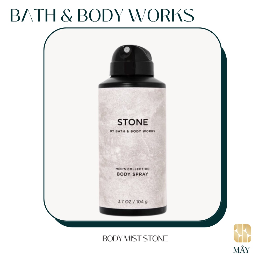 Xịt Toàn Thân Bath & Body Works cho nam mùi STONE hương thanh mát
