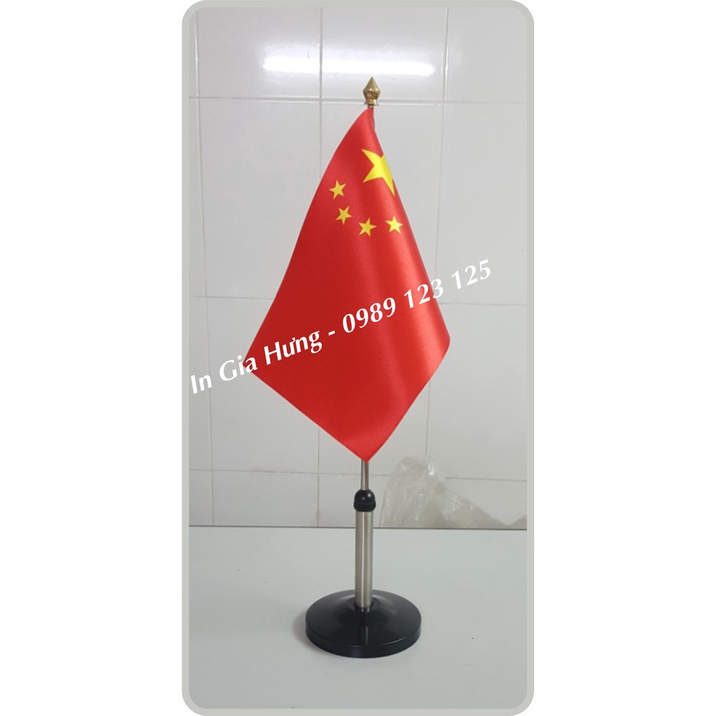 Bộ Cờ Để Bàn Các Nước (Cán Inox - Cờ Chọn Theo Yêu Cầu)