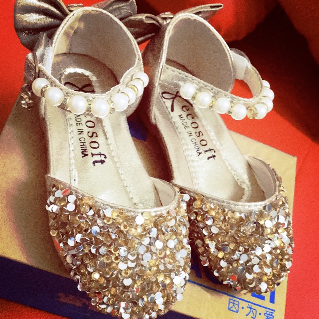Giày bling bling bling vàng