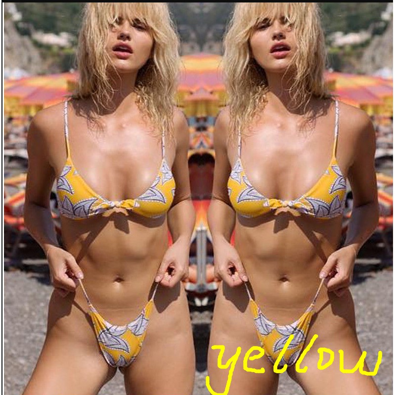 Set áo bikini có mút nâng ngực và quần tam giác gợi cảm cho nữ | BigBuy360 - bigbuy360.vn