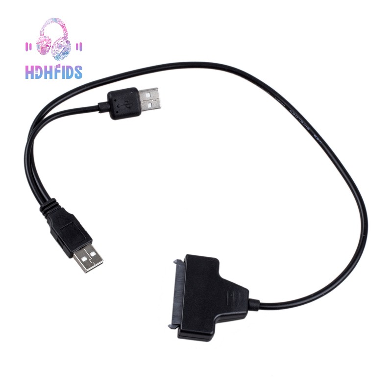 Dây cáp chuyển USB 2.0 sang SATA Serial ATA 15 + 7 22P cho ổ cứng HDD Laptop 2.5 " | BigBuy360 - bigbuy360.vn