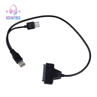 Dây cáp chuyển USB 2.0 sang SATA Serial ATA 15 + 7 22P cho ổ cứng HDD Laptop 2.5 "