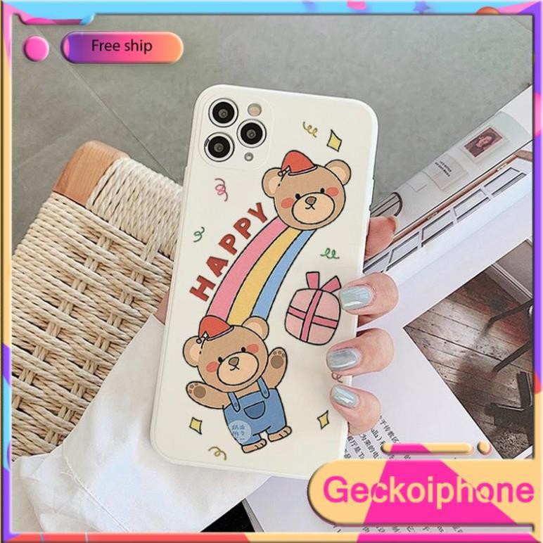Ốp lưng iphone từ 6 đến 12 promax Hạnh Phúc Gecko D129