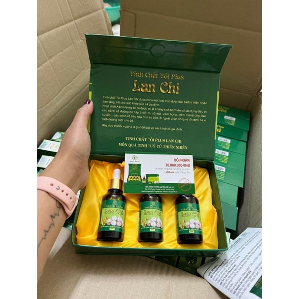 Tinh chất tỏi 3 plus Lan chi_ cam kết chính hãng