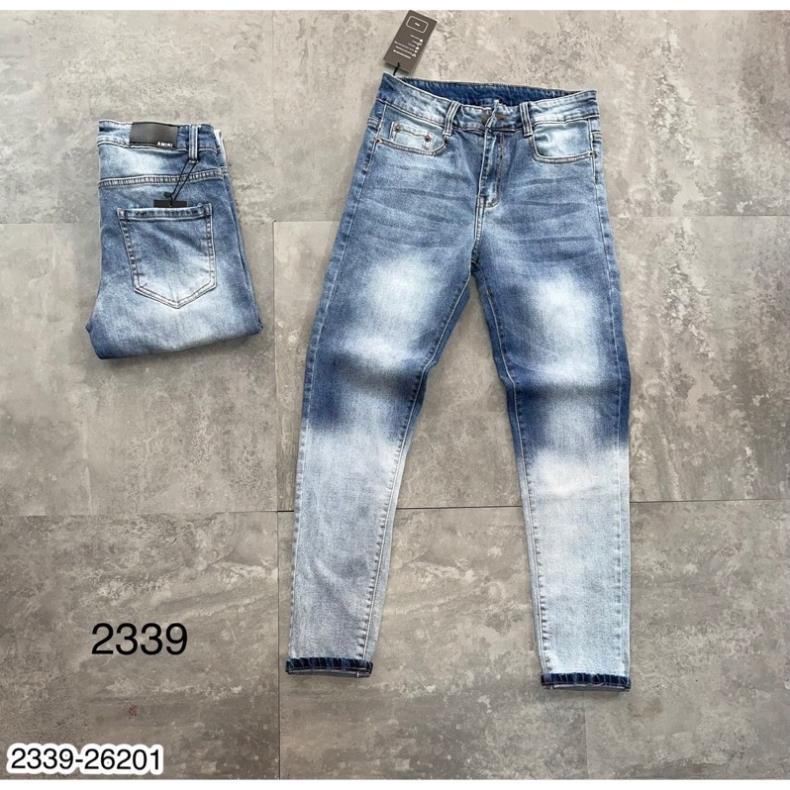 Quần Jean Nam AMR Loang Trơn Siêu Chất - Quần Bò Nam Loang Xanh Siêu Hot