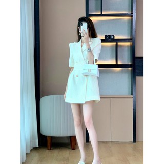 Đầm vest gấm công sở [HÀNG CAO CẤP]