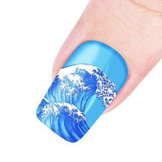 Tem dán móng họa tiết biển cả dùng trang trí