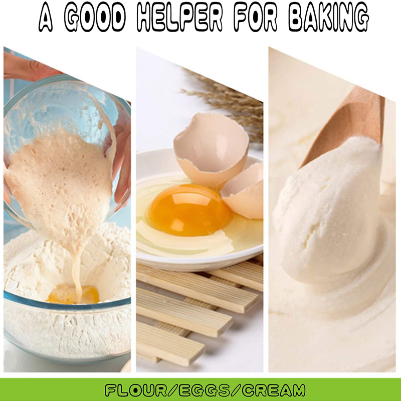JOSMOMO Máy đánh trứng 3 màu 2 trong 1 Máy trộn bánh kem trứng Máy trộn nhà bếp Máy trộn có thể tháo rời và có thể giặt được