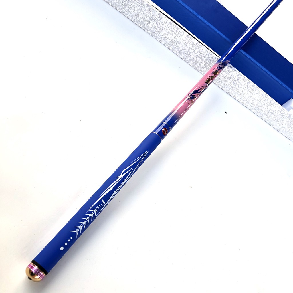 Cần câu tay 6H GW FISHINGTIME , tặng kèm đọt cần , 3m6 - 3m9 - 4m5 - 4m8 Hồng Tím hàng chuẩn y hìnhg