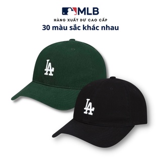Mũ lưỡi trai MLB thêu chữ LA hàng xuất dư cao cấp phong cách Hàn Quốc