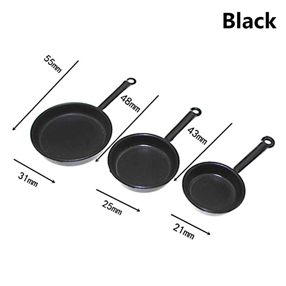 Set 3 Món Đồ Chơi Nấu Ăn Cho Nhà Búp Bê Tỉ Lệ 1:12