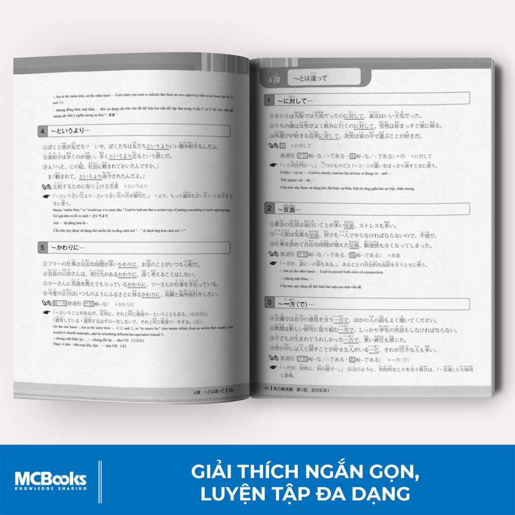 Sách - Tài Liệu Luyện Thi Năng Lực Tiếng Nhật N3 Ngữ Pháp - MCBooks