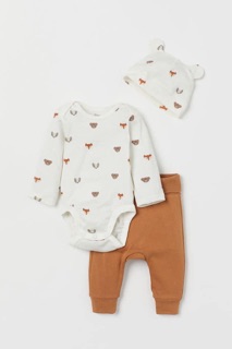 Bộ 3 chi tiết cho bé size 6-9m