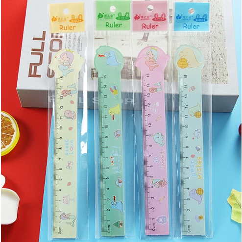 thước kẻ khủng long THN7 chàng trai cô gái cute dễ thương