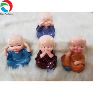 Bộ tượng 4 chú tiểu ngộ nghĩnh