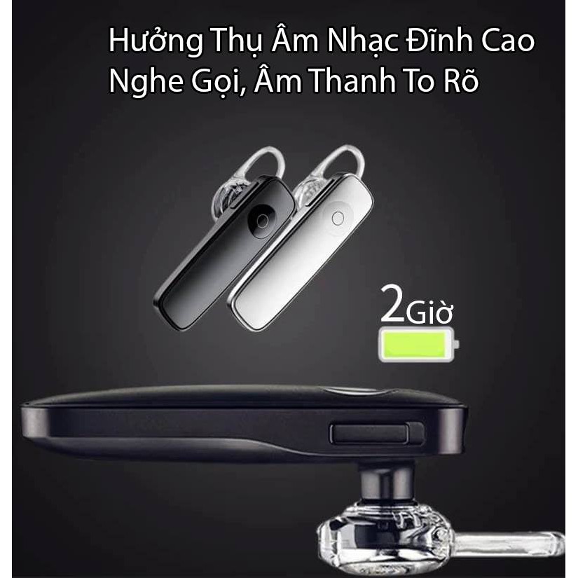 [Sản Phẩm Loại 1] Tai Nghe Bluetooth Nhét Tai Kèm Mic Đàm Thoại Nghe Nhạc Wireless Headset M165