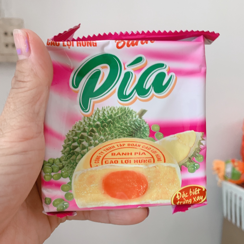 BÁNH PÍA SÓC TRĂNG - BÁNH PÍA ĐẬU XANH SẦU RIÊNG 70G/90G_TRỨNG MUỐI XÂY, ĐẶC SẢN VIỆT