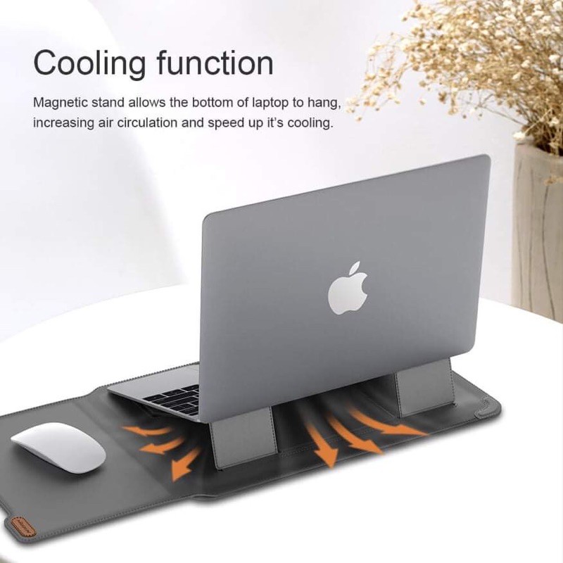 NILLKIN Versatile Laptop Sleeve For Macbook 13.3 , 16.1 inch / Túi da cao cấp cho Laptop 14 inch chính hãng NillKin