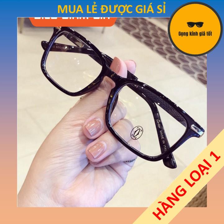 Gọng kính cận vuông EC07 phù hợp cả nam và nữ form mặt vuông, dài, góc cạnh kèm sẳn tròng 0 độ chống ánh sáng xanh
