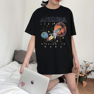 Áo thun họa tiết vũ trụ harajuku