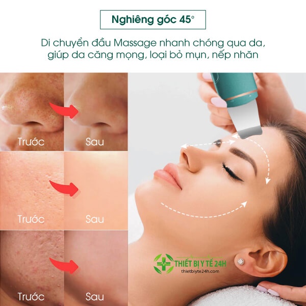 Máy Làm Sạch Bụi Bẩn Da Mặt ION, Máy Rửa Mặt - KM53