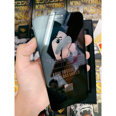 Kính cường lực KingKong cho iphone Full Màn 6 plus/7plus/8/8plus/x/xs/xs max/11/12/13 pro/max chính hãng
