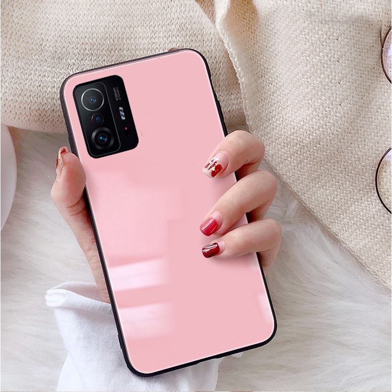 Ốp Lưng XIAOMI 11T 5G, 11T PRO 5G Mặt kính gương sáng bóng cao cấp