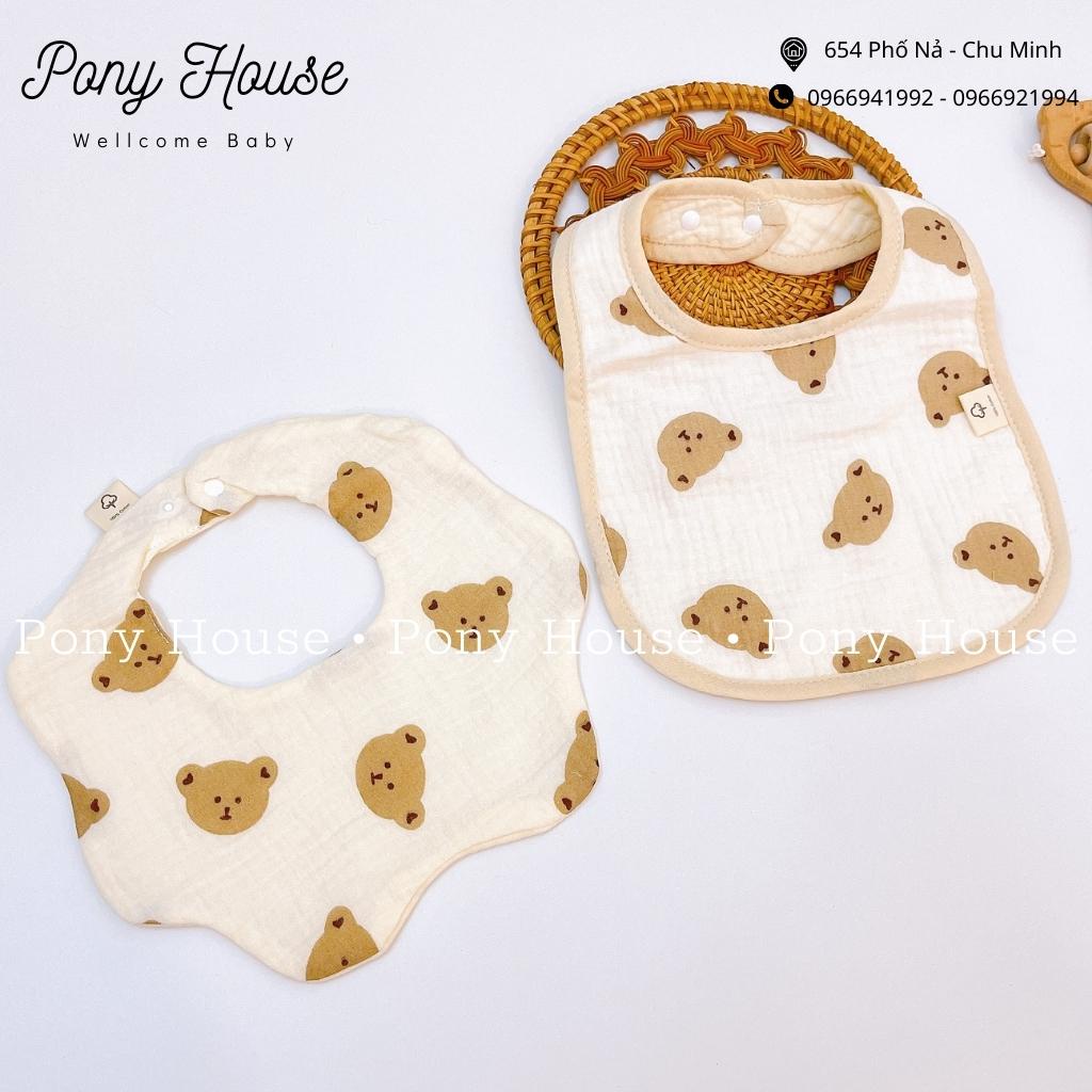 Yếm Chữ U Vuông Muslin 4 lớp - Yếm Tròn Xô  Xoay 360 Độ Dày Dặn Siêu Mềm, Mịn Cho Bé Từ Sơ Sinh Đến Khi Ăn Dặm