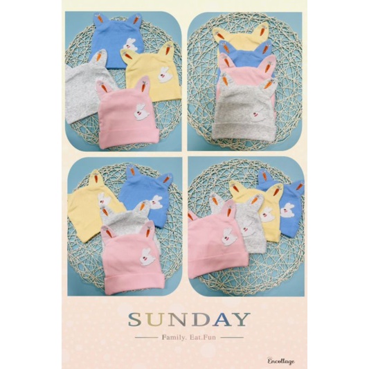 Mũ Nỉ Cotton 2 Lớp Cho Bé 5-12 Tháng, Nhiều Mẫu