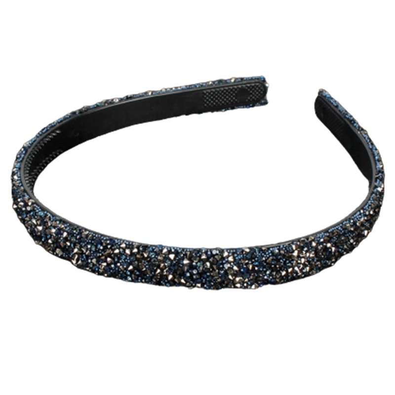 Flgo Fancy Băng Đô Nhựa Hình Bán Nguyệt Đính Kim Cương Đơn Giản Cho Nữ