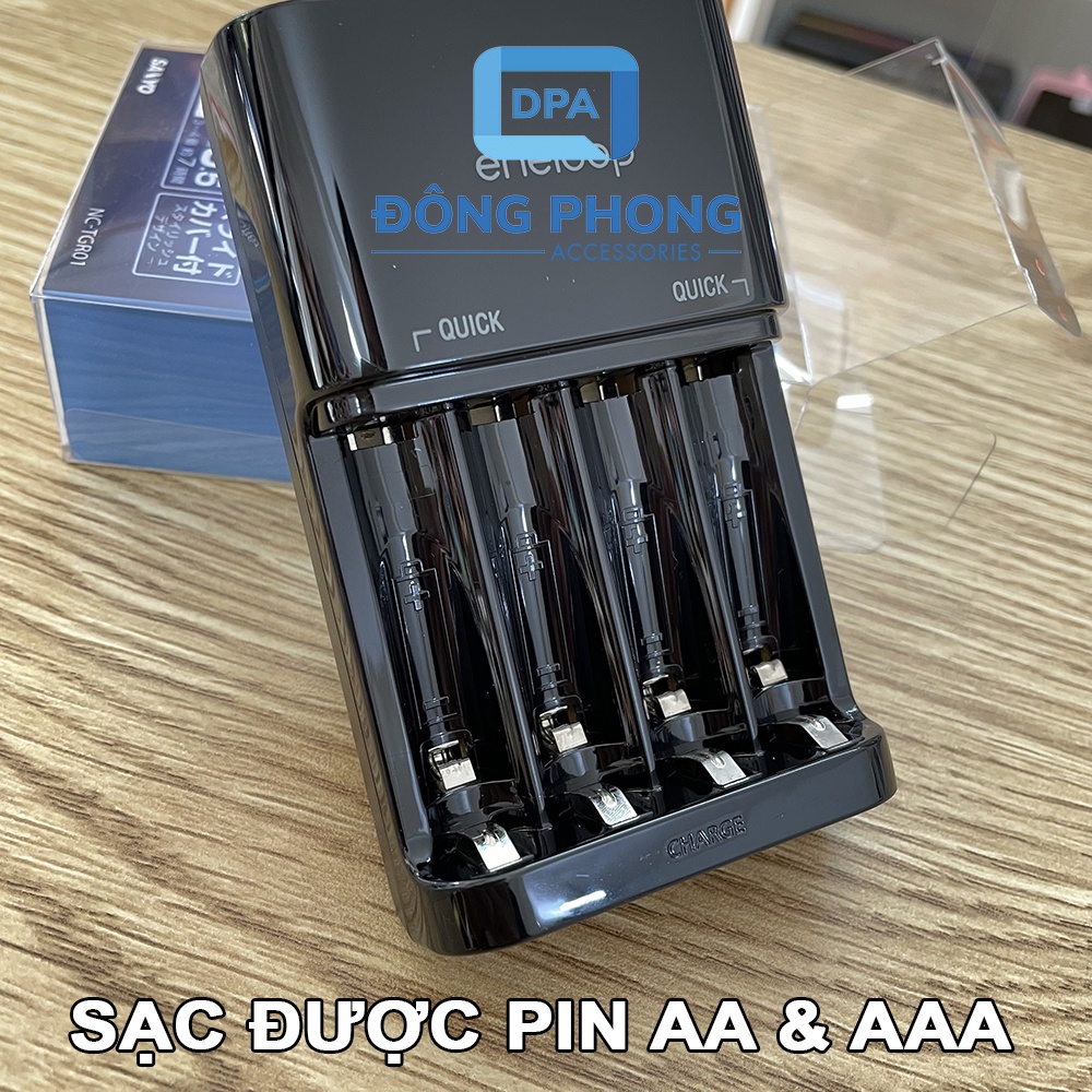 Dock Sạc Nhanh Eneloop Pro Sạc Pin AA, AAA Chính Hãng Thị Trường Nhật Bản ( Không Kèm Pin )