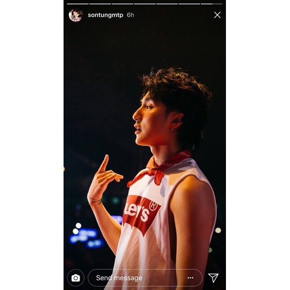 Áo tanktop trắng Sơn Tùng MTP