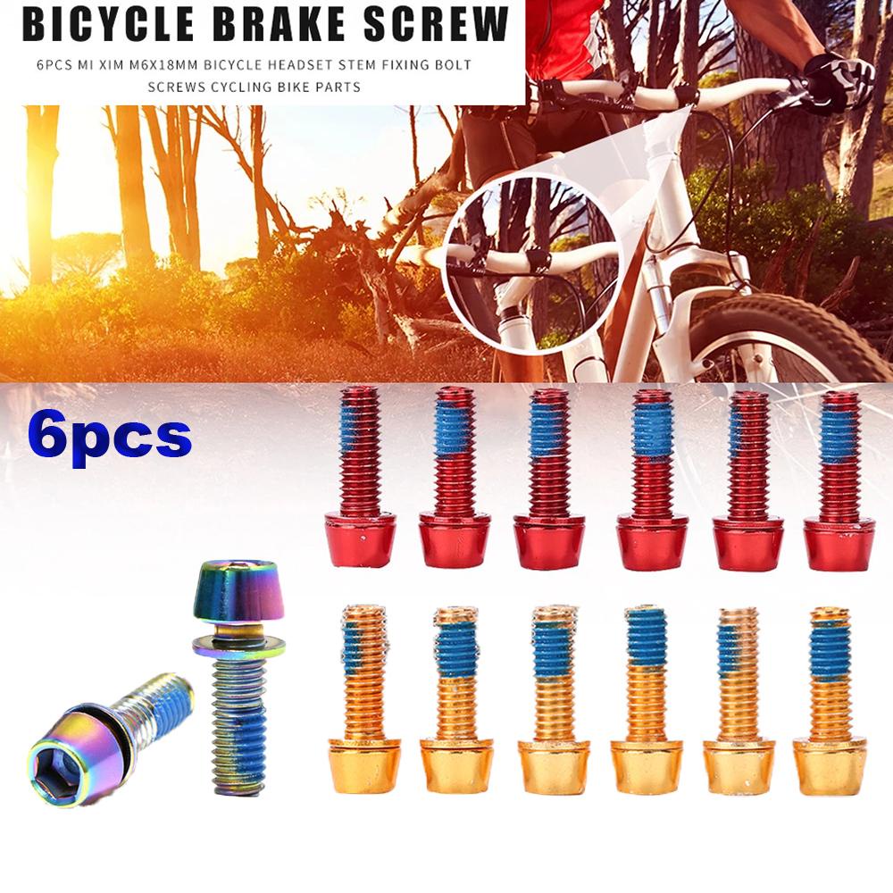 Ốc Vít Cố Định Đĩa Phanh Xe Đạp Leo Núi Nhiều Màu Sắc M6x18mm