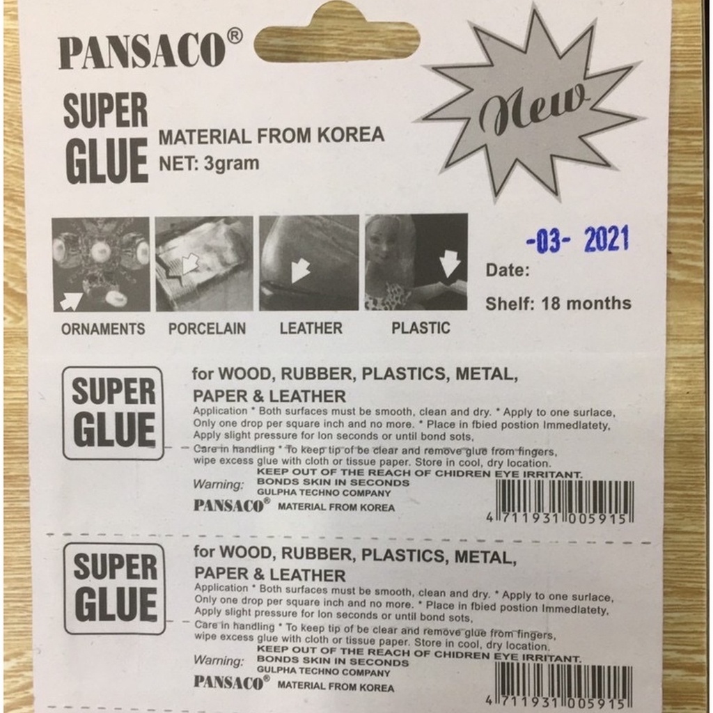 Keo dán 502 đa năng dán giày dép, dán túi xách, dán gốm sứ siêu chắc  Deli E7146 3g(1 Lọ)