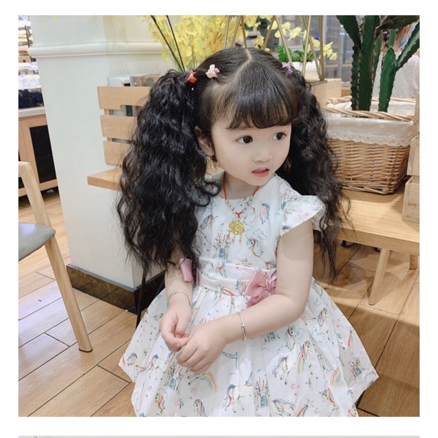 Tóc Cột Nơ Xoăn Xù Mì Dành Cho Bé Gái MyBaby