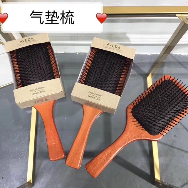 [Hàng mới về] Lược gỗ chải tóc mát xa da đầu chăm sóc sức khỏe tiện dụng