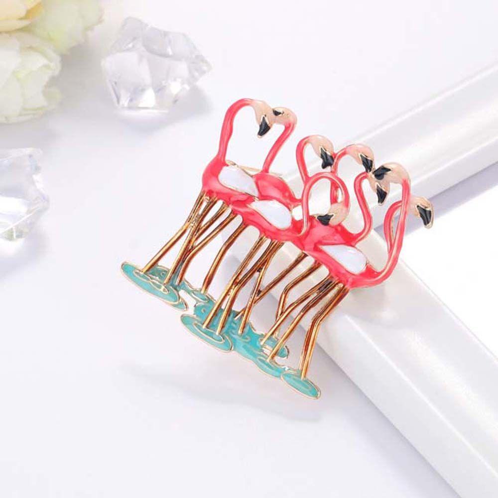 MOCHO Trâm Cài Áo Hình Chim Hồng Hạc Bằng Hợp Kim Tráng Men Thanh Lịch Thời Trang