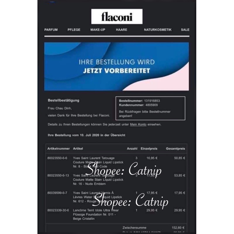 [CÓ SẴN-ĐỦ BILL]🍒 Son YSL Vernis A Levres Water Stain màu 612, 618🍒 | BigBuy360 - bigbuy360.vn