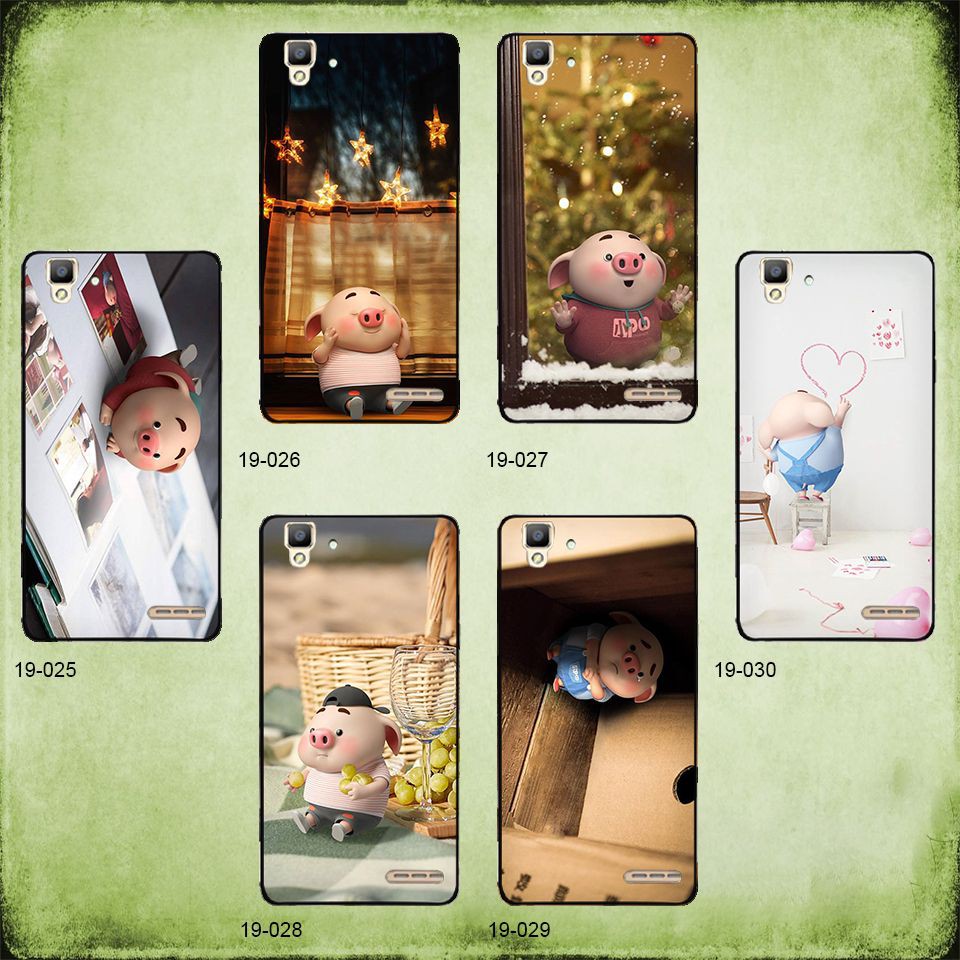 Skin dán Oppo R7 hình Heo con dễ thương