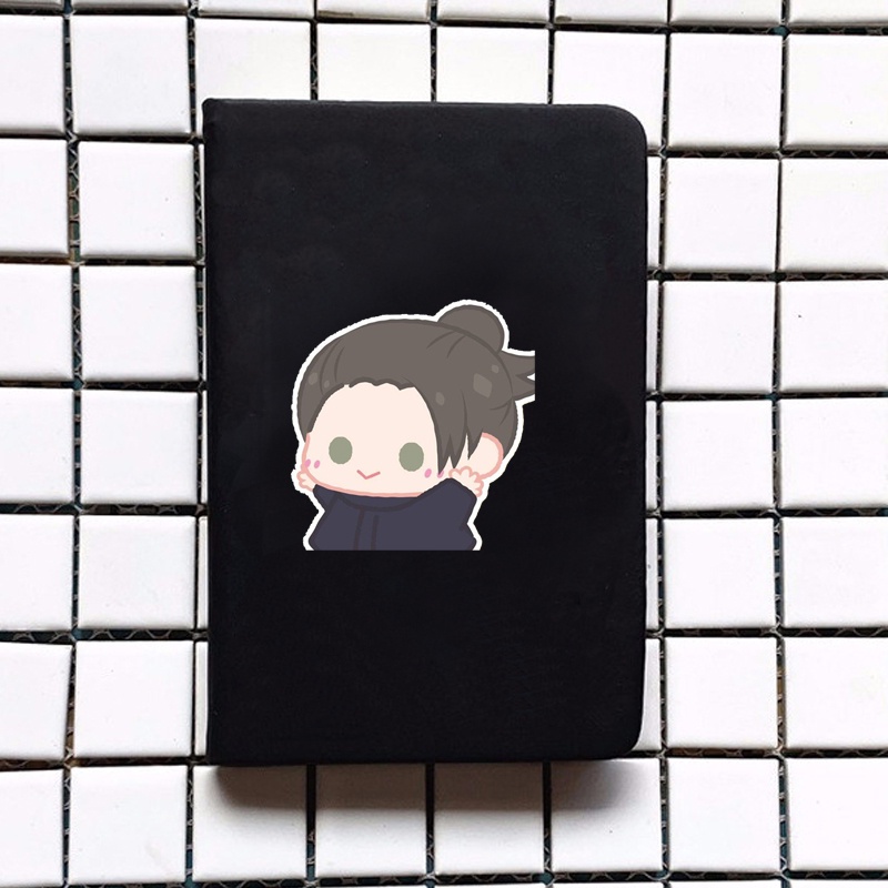 Sổ da cầm tay A6 in hình JUJUTSU KAISEN VER TẬP THỂ DỤC anime chibi ghi chép tiện lợi đi học