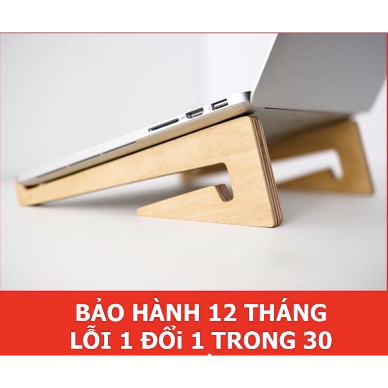 Giá đỡ Laptop bằng gỗ cao cấp, sơn sáng bóng, mịn, chống trầy xước.